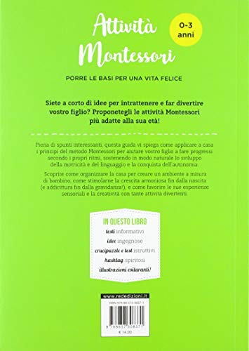 Attivit Montessori Da 0 A 3 Anni Porre Le Basi Per Una Via Felice Italiano Copertina Flessibile 28 Nov 2018 0 0