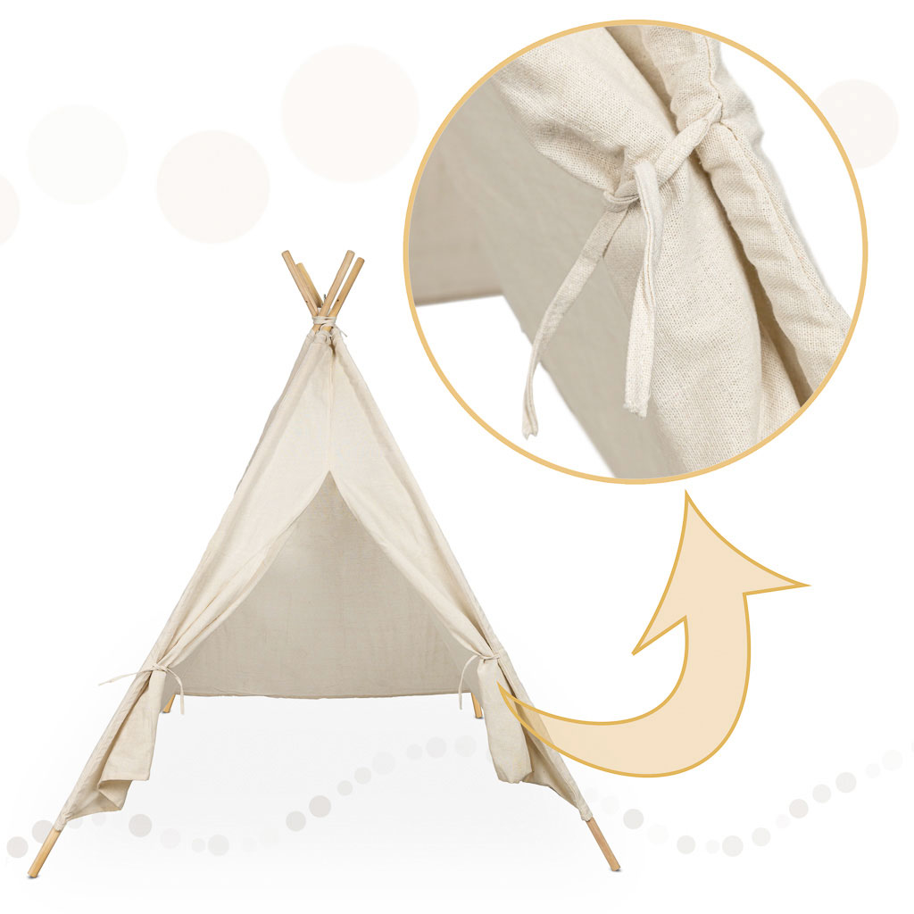 Tenda Indiana Tepee In Legno E Lino.jpg