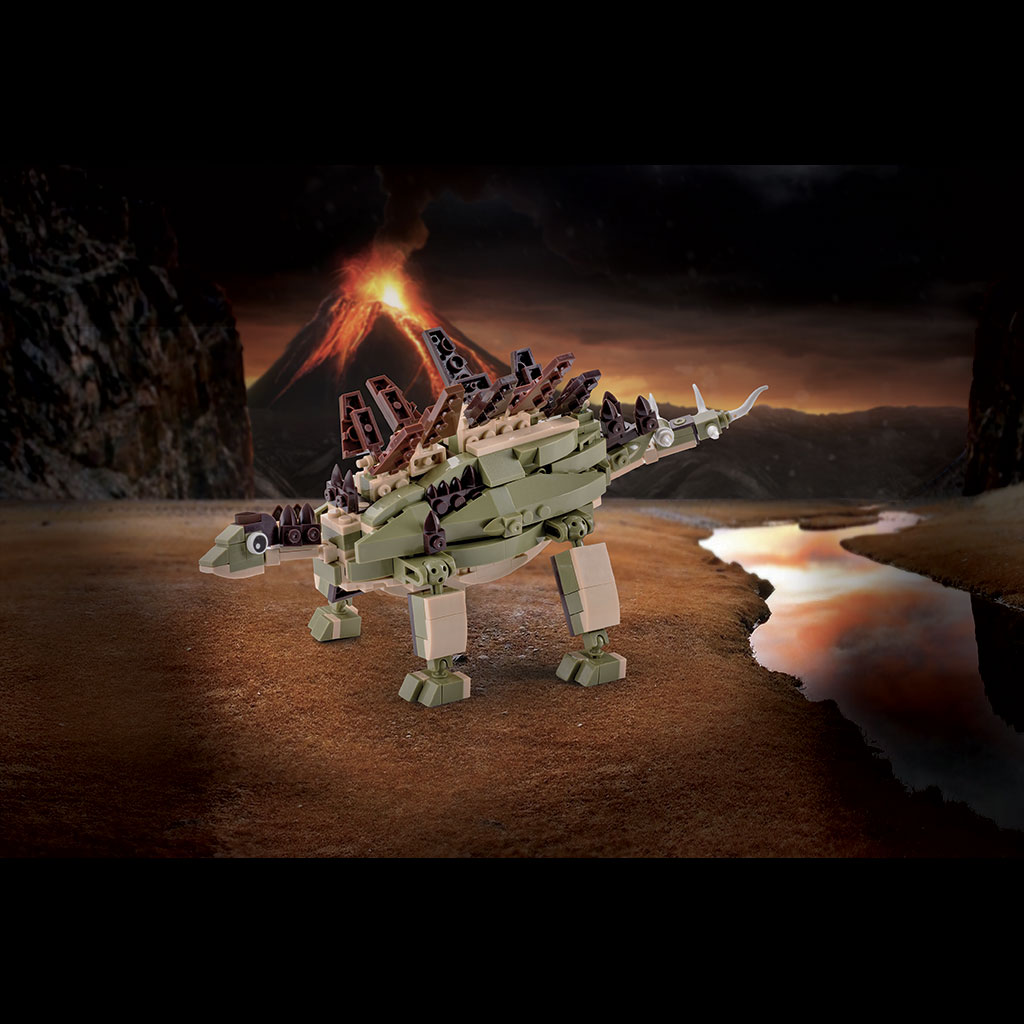 Stegosauro Lego Compatibile 4kiddo Modellino Vulcano.jpg