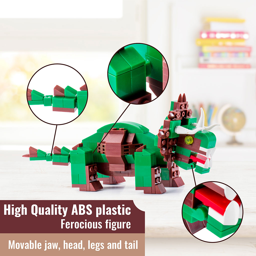 Triceratopo 4kiddo Lego Compatibile 206 Mattoncini.jpg